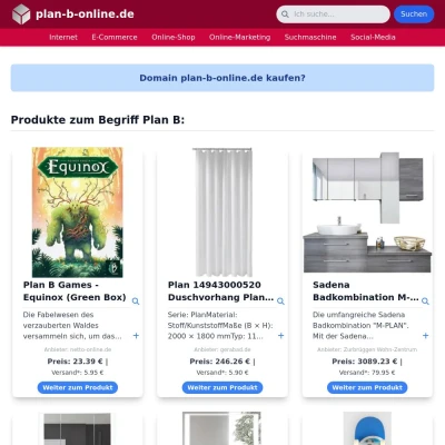 Screenshot plan-b-online.de
