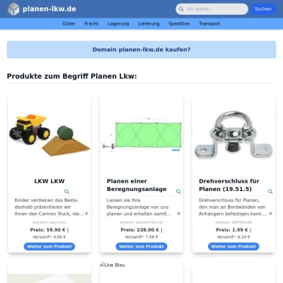 Screenshot planen-lkw.de