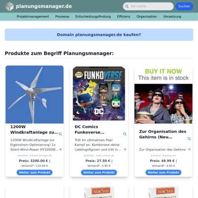 Screenshot planungsmanager.de