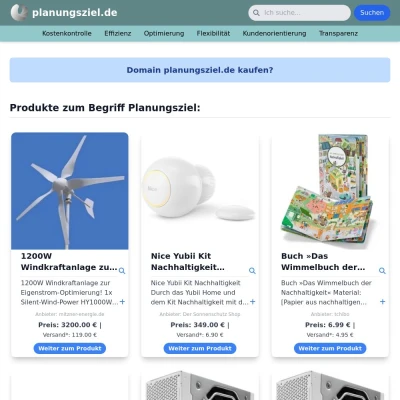 Screenshot planungsziel.de