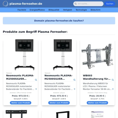 Screenshot plasma-fernseher.de