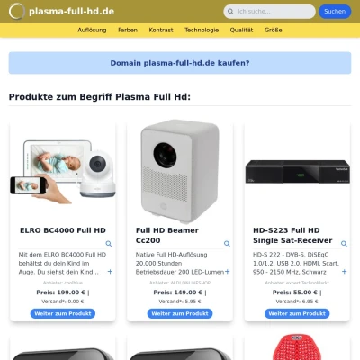 Screenshot plasma-full-hd.de