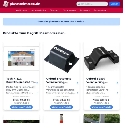 Screenshot plasmodesmen.de