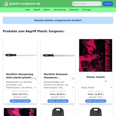 Screenshot plastic-surgeons.de