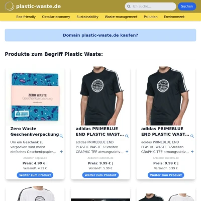 Screenshot plastic-waste.de