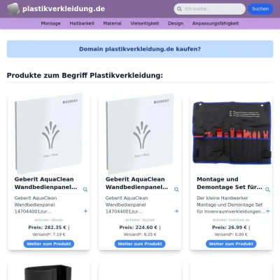 Screenshot plastikverkleidung.de