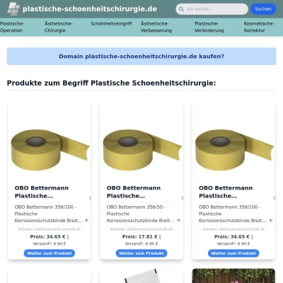 Screenshot plastische-schoenheitschirurgie.de