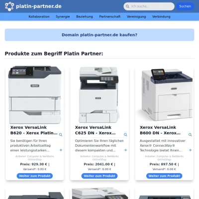 Screenshot platin-partner.de