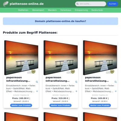 Screenshot plattensee-online.de