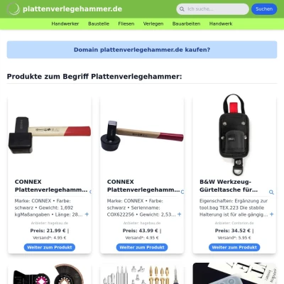 Screenshot plattenverlegehammer.de