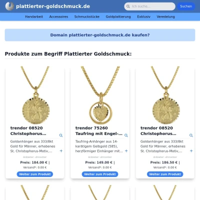 Screenshot plattierter-goldschmuck.de