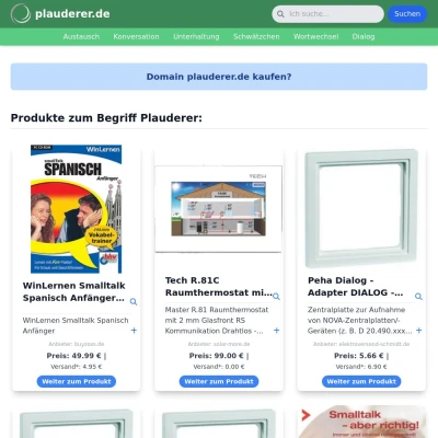 Screenshot plauderer.de