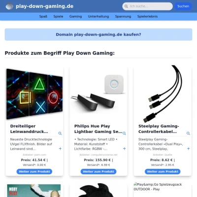 Screenshot play-down-gaming.de