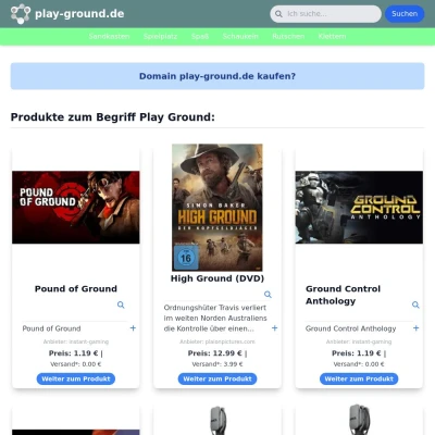 Screenshot play-ground.de