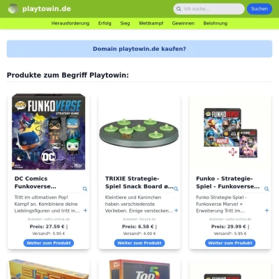 Screenshot playtowin.de