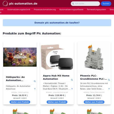 Screenshot plc-automation.de