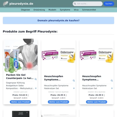 Screenshot pleurodynie.de