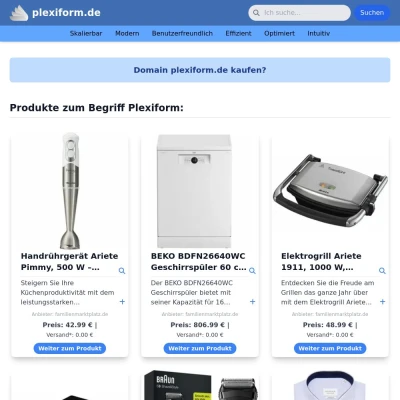 Screenshot plexiform.de