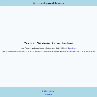 Screenshot plexusverletzung.de