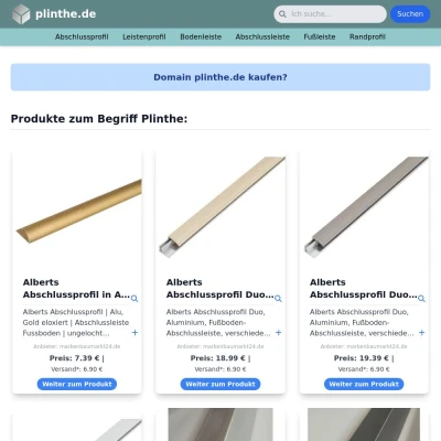Screenshot plinthe.de