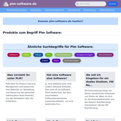 Screenshot plm-software.de