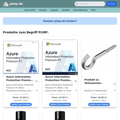 Screenshot plmp.de