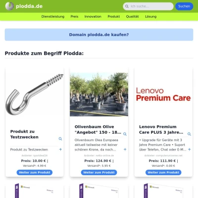 Screenshot plodda.de