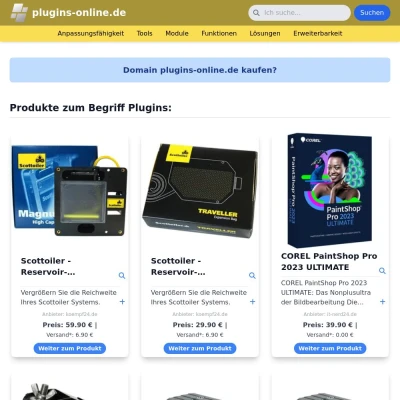 Screenshot plugins-online.de