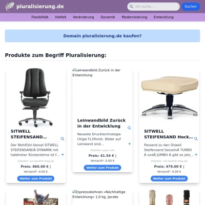 Screenshot pluralisierung.de