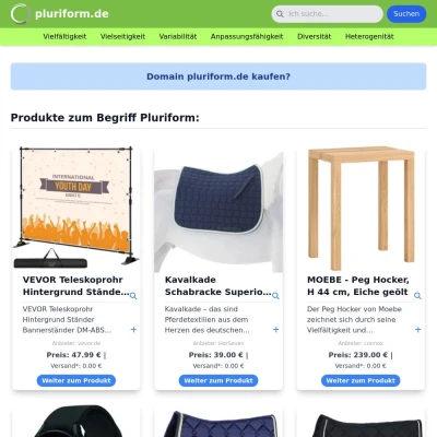 Screenshot pluriform.de