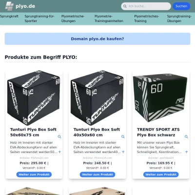 Screenshot plyo.de