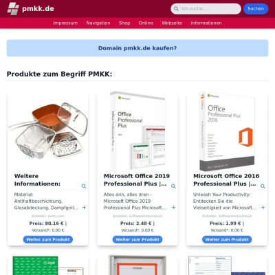 Screenshot pmkk.de