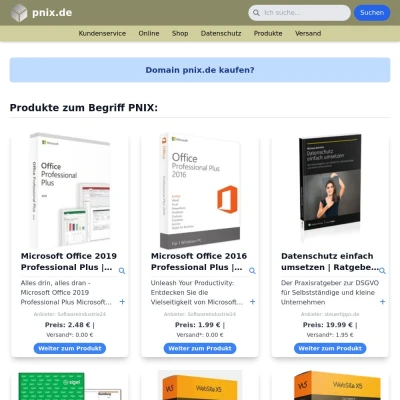 Screenshot pnix.de