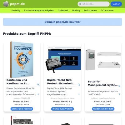 Screenshot pnpm.de