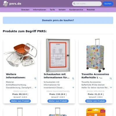 Screenshot pnrs.de