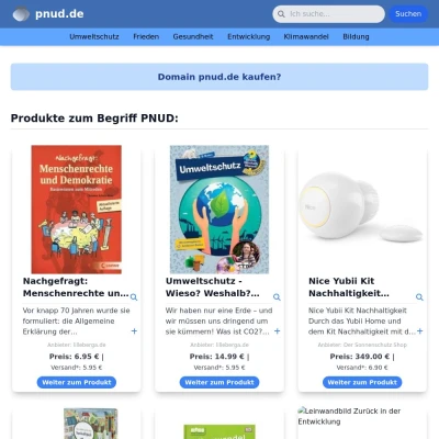 Screenshot pnud.de