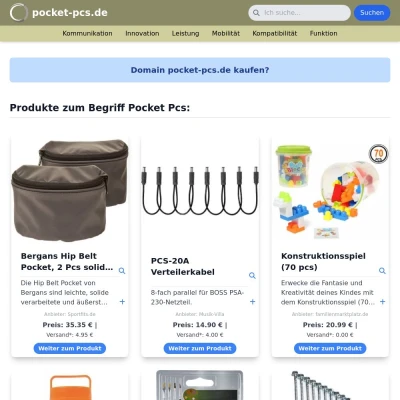 Screenshot pocket-pcs.de
