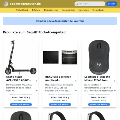 Screenshot pocketcomputer.de