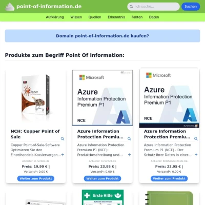 Screenshot point-of-information.de