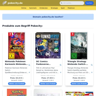 Screenshot pokecity.de