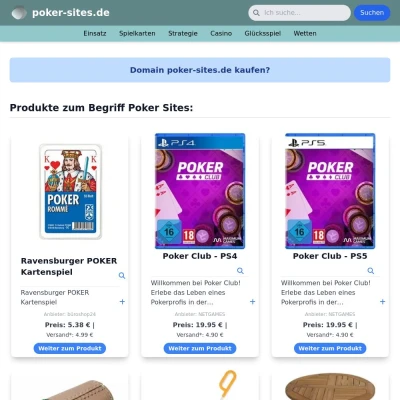 Screenshot poker-sites.de