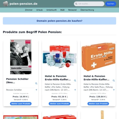 Screenshot polen-pension.de