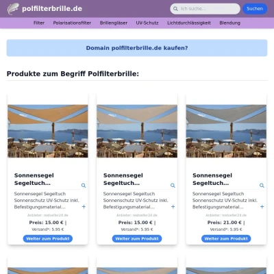Screenshot polfilterbrille.de