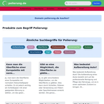 Screenshot polierung.de