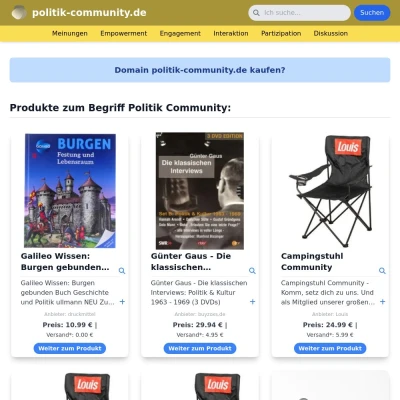 Screenshot politik-community.de