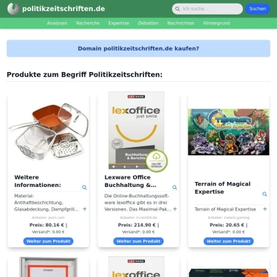 Screenshot politikzeitschriften.de