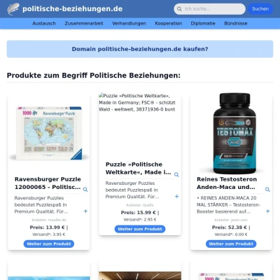 Screenshot politische-beziehungen.de