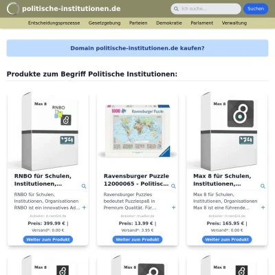 Screenshot politische-institutionen.de