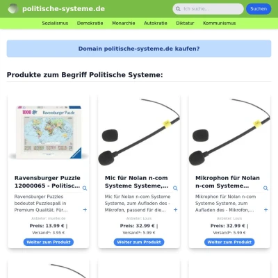 Screenshot politische-systeme.de