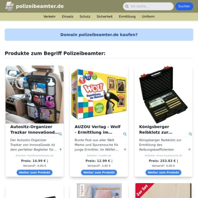 Screenshot polizeibeamter.de